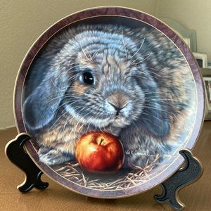 “Apple Dumplin,” Bunny Tales Collection Plates - The Bradford Exchange
